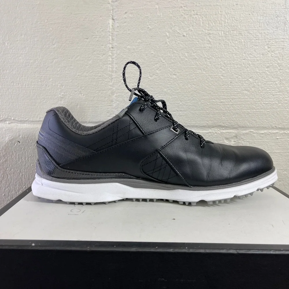 FootJoy Pro SL 53108 Black Carbon Leather Spikeless Golf Shoes Men's US 11 M
